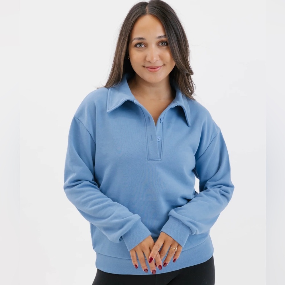 NWT Smash + Tess Louisa top in Parisian blue size 2XL